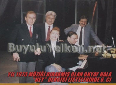 Okyay - 1973 - Yılın şarkıcıları listesinde Okyay 6\'ıncı sırada